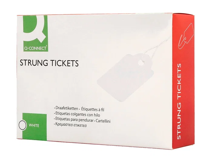Q-connect Etiquetas Colgantes 21x35 mm Caja de 500 Unidades Q-connect Etiquetas Colgantes 21x35 mm Caja de 500 Unidades