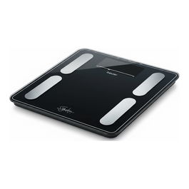 Soehnle BF 400 SignatureLine Báscula de Diagnóstico de Vidrio, 200 kg Capacidad, Pantalla XXL, Negro