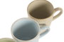DKD Home Decor Mug Moderno Jiahua 26 350ml 8.5x10x12cm Verde Azul Beige 12 Unidades