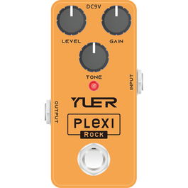 YUER Plexi Rock Pedal de Distorsión Tono Clásico Rock Británico Blues Rock Metal