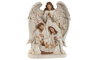DKD Home Decor Nacimiento de Ángel Blanco en Resina
