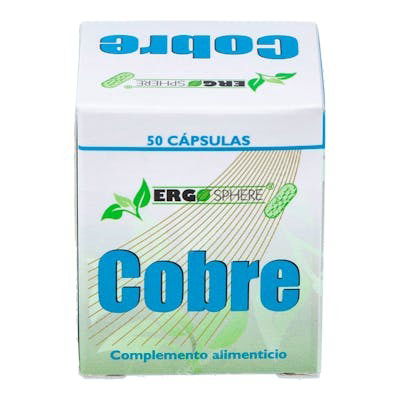 ERGONAT Cobre Ergosphere 50 Cápsulas Complemento Alimenticio