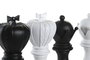 DKD Home Decor Figura de Resina Ajedrez Surtido de 4 Unidades