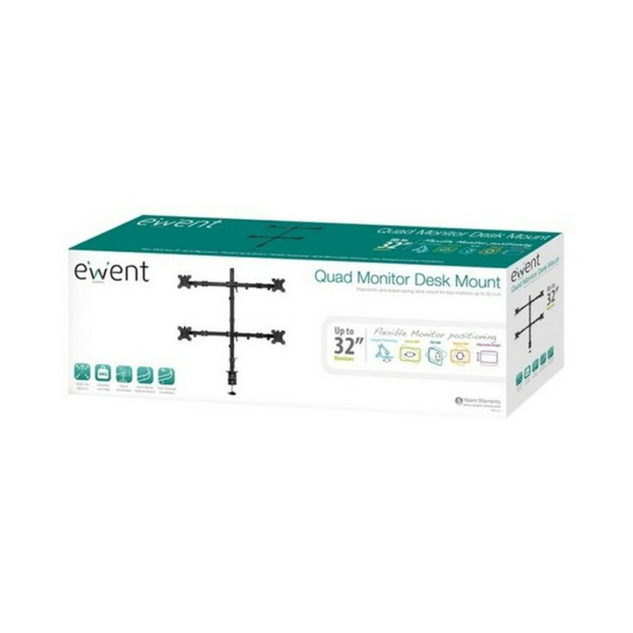 EWENT Soporte de escritorio para 4 monitores EW1514 hasta 32 pulgadas EWENT Soporte de escritorio para 4 monitores EW1514 hasta 32 pulgadas