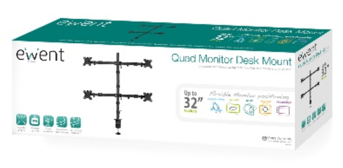 Ewent EW1514 Soporte para 4 Monitores hasta 32 pulgadas