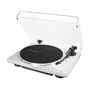 Audio-Technica AT-LP70XBT Tocadiscos de tracción por correa automático con Bluetooth, velocidades 33 1/3 y 45 RPM, color Plata y Blanco