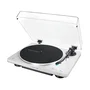 Audio-Technica AT-LP70XBT Tocadiscos de tracción por correa automático con Bluetooth, velocidades 33 1/3 y 45 RPM, color Plata y Blanco