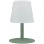 Lumisky Lámpara de mesa inalámbrica STANDY MINI Oliva LUM3666162006716 LED blanco cálido y blanco Al. 25 cm Base de acero verde oliva