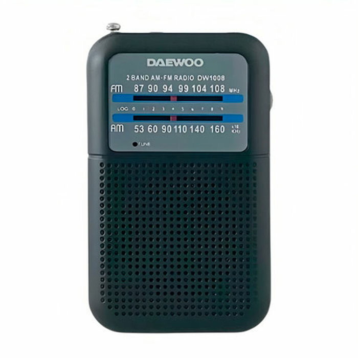 Daewoo Radio Portátil DW1008BK Negro
