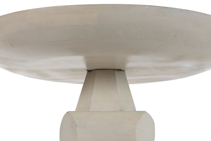 DKD Home Decor Mesa Redonda de Comedor en Mango 100x100x76