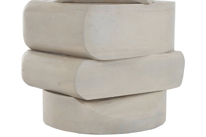 DKD Home Decor Mesa Redonda de Comedor en Mango 100x100x76