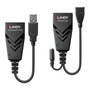 Lindy 100m USB 2.0 Cat.6 Extender, Extensor de Periféricos USB hasta 100m con Cable de Red