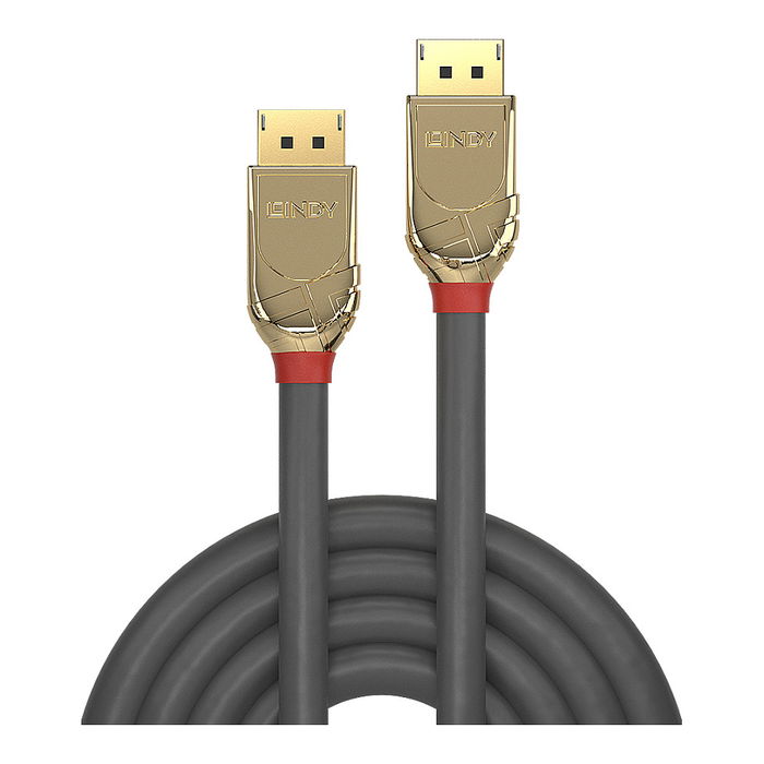 LINDY Cable DisplayPort a DisplayPort Gold Line, 8K a 60 Hz, 3 Metros