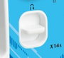Brother X14S Máquina de coser mecánica Azul, Blanco
