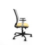 PIQUERAS Y CRESPO Silla de oficina Haches Crema y Blanco con mecanismo Sincro/Traslack