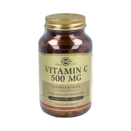 SOLGAR Vitamina C 500mg 100 Vegicaps Contribuye al Sistema Inmune Apto Veganos