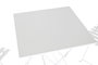 DKD Home Decor Mesa Terraza Y Jardin Metal Blanco 60 x 71 x 60 cm Set de 3