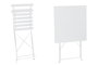 DKD Home Decor Mesa Terraza Y Jardin Metal Blanco 60 x 71 x 60 cm Set de 3