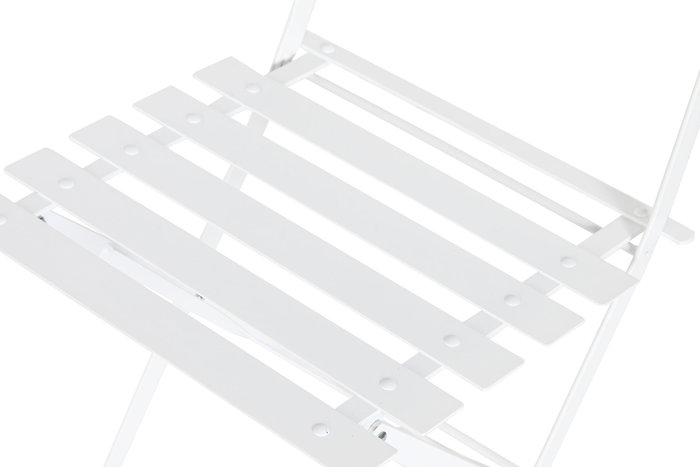 DKD Home Decor Mesa Terraza Y Jardin Metal Blanco 60 x 71 x 60 cm Set de 3