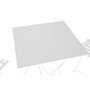 DKD Home Decor Mesa Terraza Y Jardin Metal Blanco 60 x 71 x 60 cm Set de 3