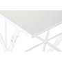 DKD Home Decor Mesa Terraza Y Jardin Metal Blanco 60 x 71 x 60 cm Set de 3