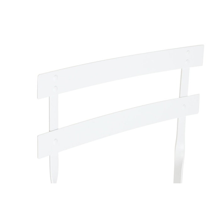 DKD Home Decor Mesa Terraza Y Jardin Metal Blanco 60 x 71 x 60 cm Set de 3