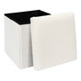 Home Deco Factory Caja-Puf Plegable Scott Beige 38x38x38 cm