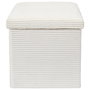 Home Deco Factory Caja-Puf Plegable Scott Beige 38x38x38 cm