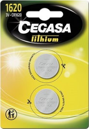CEGASA Blíster de 2 Pilas Lito CR1620 3V