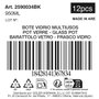 Inde Bote de Vidrio 950 cc con Tapa Barril 997 - Ø10 x 15,4 cm (12 Unidades)