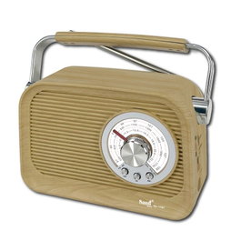 SAMI Radio Sami Vintage 3 bandas madera AC/batería multimedia