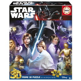 EDUCA BORRAS Puzzle 3D Lenticular 500 Piezas Star Wars