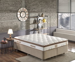Hanah Home Colchón Queen 140x190 cm Firme Acolchado con Sistema de Muelles Múltiples Niron para un Soporte Óptimo y Máximo Confort