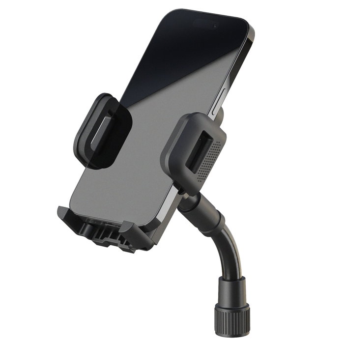 K&M Soporte para Smartphone 19762-300-55 con rotación de 360° K&M Soporte para Smartphone 19762-300-55 con rotación de 360°