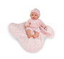Antonio Juan Muñeca Bimba Llorona con Mantita, Cuerpo de Tela, Emite Sonidos, 37 cm