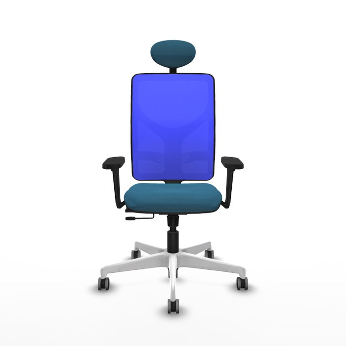 PIQUERAS Y CRESPO Silla de oficina Motilla Verde petróleo y Azul PIQUERAS Y CRESPO Silla de oficina Motilla Verde petróleo y Azul