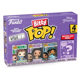 FUNKO Pack de 4 Figuras Bitty POP! Disney Princesas Bella