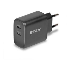 Cargador de Pared LINDY 73438 Negro 65 W