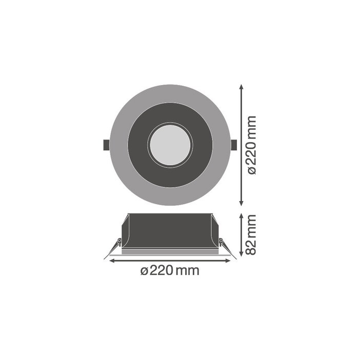 LEDVANCE Downlight LED 21W 2400Lm 3000K 65º IP54/IP20 LEDVANCE Downlight LED 21W 2400Lm 3000K 65º IP54/IP20