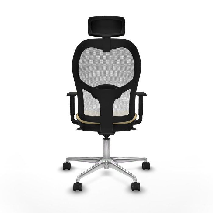 PIQUERAS Y CRESPO Silla de oficina Jorquera con mecanismo Sincro, Crema y Blanco PIQUERAS Y CRESPO Silla de oficina Jorquera con mecanismo Sincro, Crema y Blanco