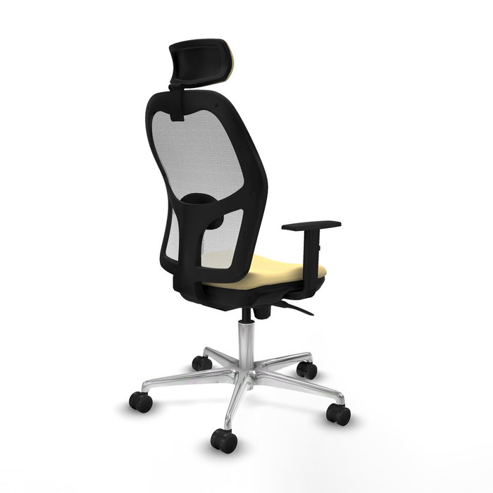 PIQUERAS Y CRESPO Silla de oficina Jorquera con mecanismo Sincro, Crema y Blanco PIQUERAS Y CRESPO Silla de oficina Jorquera con mecanismo Sincro, Crema y Blanco