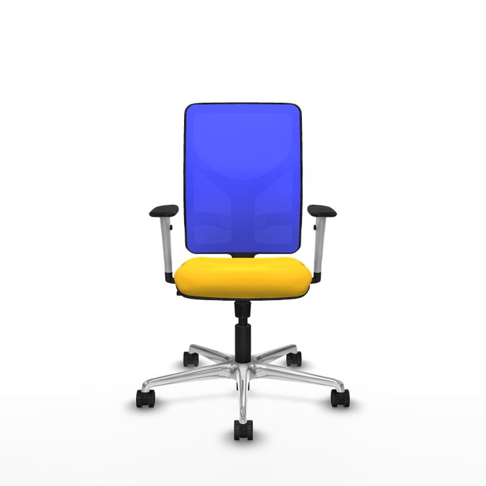 PIQUERAS Y CRESPO Silla de oficina Motilla con mecanismo Sincro, Amarillo y Azul PIQUERAS Y CRESPO Silla de oficina Motilla con mecanismo Sincro, Amarillo y Azul