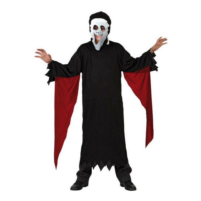 Disfraz de Asesino de Halloween para Niño 7-9 Años - Túnica y Capucha Negra