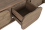 DKD Home Decor Mueble TV Indo 2c25 Moderno Marron Teca Reciclada 4 Puertas 45 x 50 x 200 cm