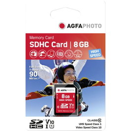AgfaPhoto Tarjeta SDHC 8GB Clase 10 Azul