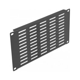 DeLOCK Panel de gabinete de red de 10″ con ventilación 3U Negro