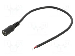 POS Cable de alimentación CC oval 2x0,5mm2 de 0,25m