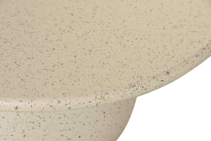 DKD Home Decor Mesita Auxiliar Metal y MDF Simil Piedra Blanco DKD Home Decor Mesita Auxiliar Metal y MDF Simil Piedra Blanco