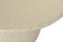 DKD Home Decor Mesita Auxiliar Metal y MDF Simil Piedra Blanco