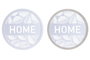 DKD Home Decor Decoración de Pared MDF y Metal 40x40 cm Surtido
